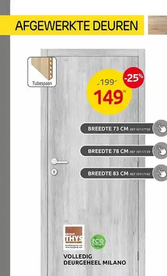 Brico Deurgeheel milano aanbieding