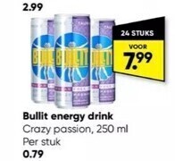 Big Bazar Bullit energy drink aanbieding