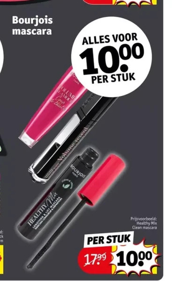 Kruidvat Bourjois mascara aanbieding
