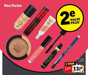 Kruidvat Max factor aanbieding