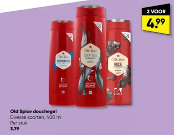 Big Bazar Old spice douchegel diverse soorten 400 ml aanbieding