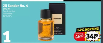 Kruidvat Jil sander no. 4 100 ml aanbieding