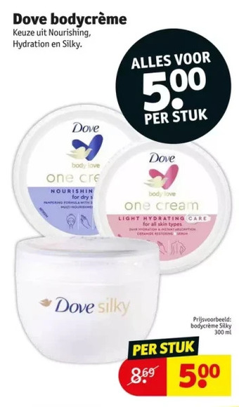 Kruidvat Dove bodycrème aanbieding