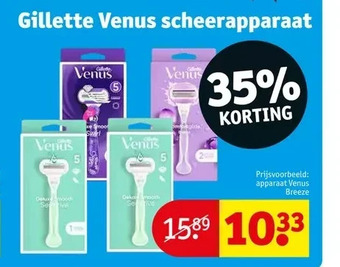 Kruidvat Gillette venus scheerapparaat aanbieding