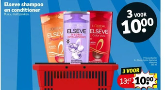 Kruidvat Elseve shampoo en conditioner aanbieding