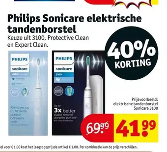 Kruidvat Philips sonicare elektrische tandenborstel aanbieding