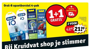 Kruidvat Oral-b opzetborstel 4-pak aanbieding