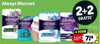 Kruidvat Always discreet aanbieding