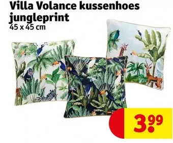 Villa volance kussenhoes jungleprint 45 x45 cm
