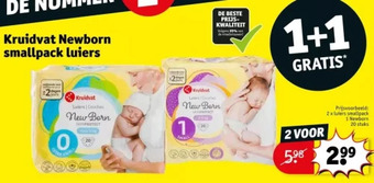 Kruidvat Kruidvat newborn smallpack luiers aanbieding
