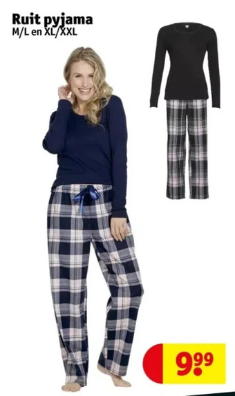 Kruidvat Ruit pyjama aanbieding
