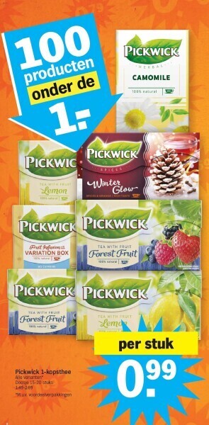 Pickwick 1-kopsthee
