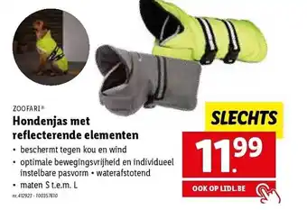 Zoofari hondenjas met reflecterende elementen
