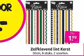 Zelfklevend lint kerst