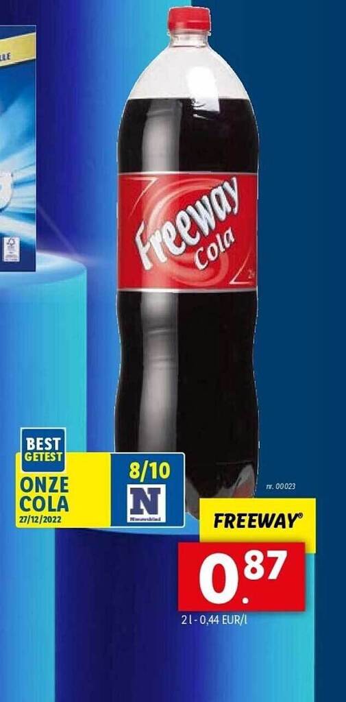 Freeway cola promotie bij Lidl