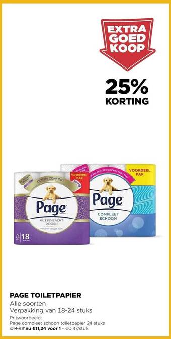 Jumbo Page toiletpapier aanbieding