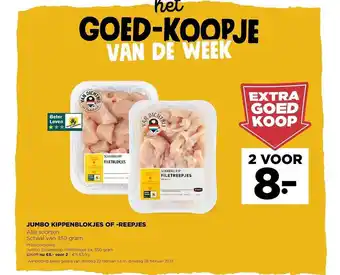 Jumbo kippenblokjes of reepjes