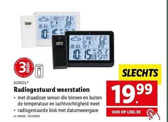 Lidl Auriol radiogestuurd weerstation aanbieding