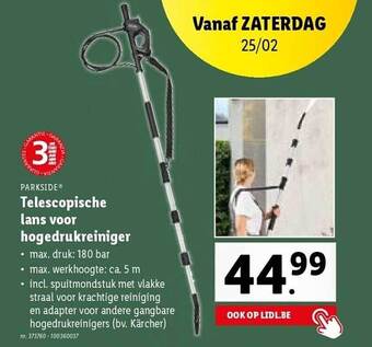 Lidl Parkside telescopische lans voor hogedrukreiniger aanbieding