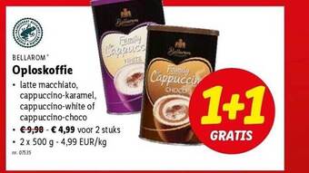Lidl Bellarom oploskoffie aanbieding