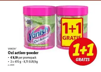 Lidl Vanish oxi actionpoeder aanbieding