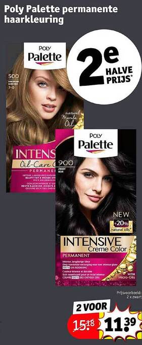 Kruidvat Poly palette permanente haarkleuring aanbieding
