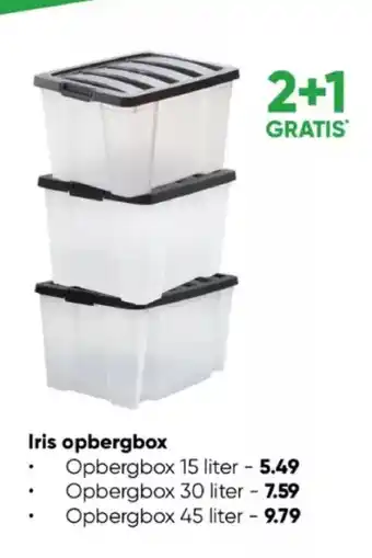 Big Bazar Iris Opbergbox 15 liter aanbieding
