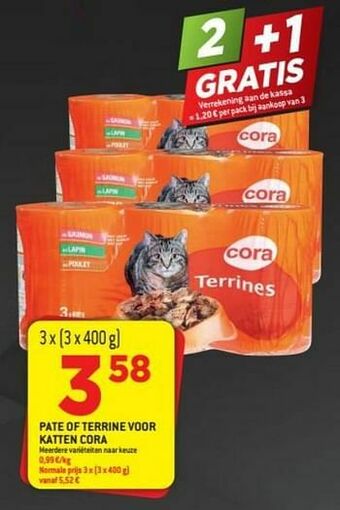 Pate of terrine voor katten cora