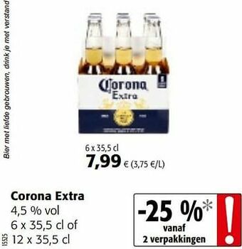 Colruyt Corona extra aanbieding