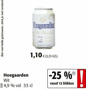 Colruyt Hoegaarden wit aanbieding