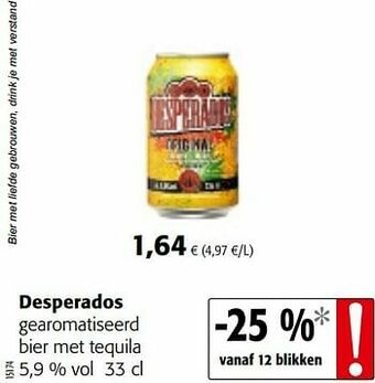 Desperados gearomatiseerd bier met tequila