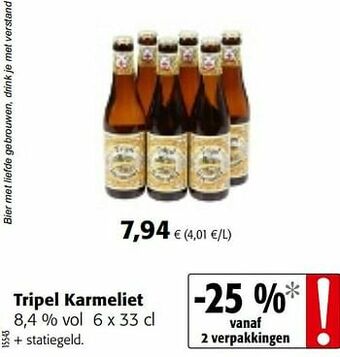 Colruyt Tripel karmeliet aanbieding