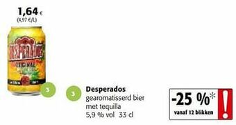 Desperados gearomatisserd bier met tequilla