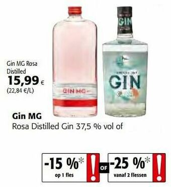 Colruyt Gin mg rosa distilled gin aanbieding