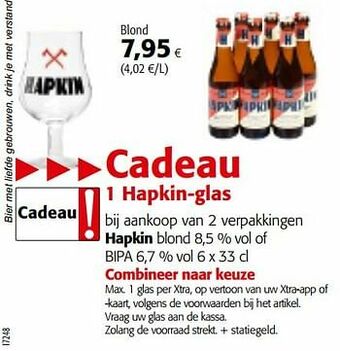 Colruyt Hapkin blond of bipa aanbieding