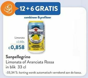OKay Sanpellegrino limonata aanbieding