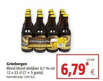 Colruyt Grimbergen blond blond abdijbier aanbieding
