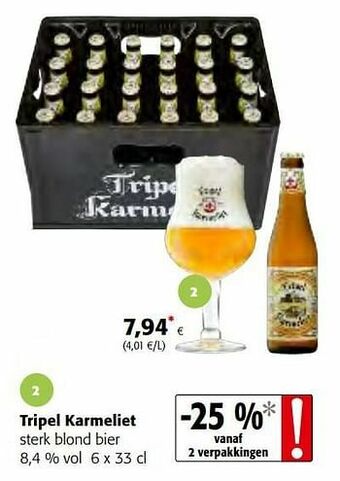 Tripel karmeliet sterk blond bier