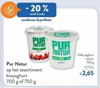 OKay Pur natur volle yoghurt natuur aanbieding