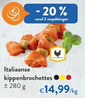 OKay Italiaanse kippenbrochettes aanbieding