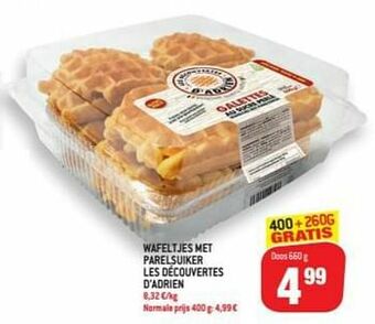 Wafeltjes met parelsuiker les découvertes d`adrien