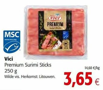 Colruyt Vici premium surimi sticks aanbieding