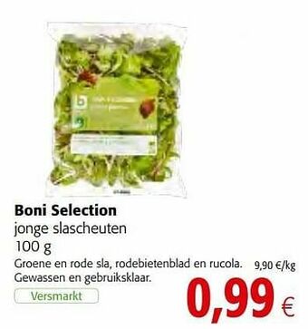 Colruyt Boni selection jonge slascheuten aanbieding