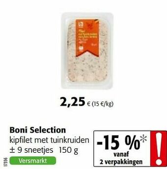 Colruyt Boni selection kipfilet met tuinkruiden aanbieding