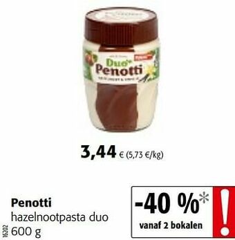Colruyt Penotti hazelnootpasta duo aanbieding