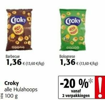 Colruyt Croky alle hulahoops aanbieding