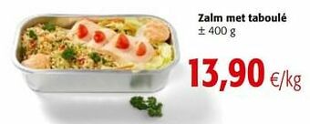 Colruyt Zalm met taboulé aanbieding