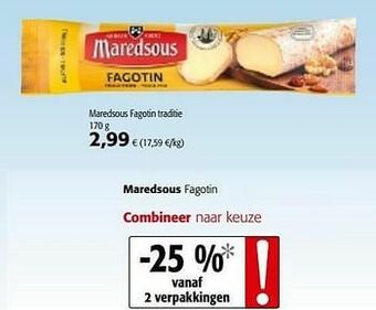 Colruyt Maredsous fagotin traditie aanbieding