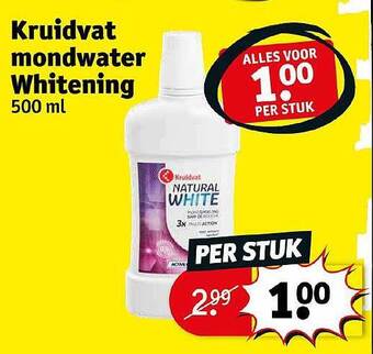 Kruidvat Kruidvat mondwater whitening aanbieding