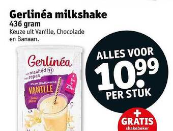 Kruidvat Gerlinéa milkshake aanbieding